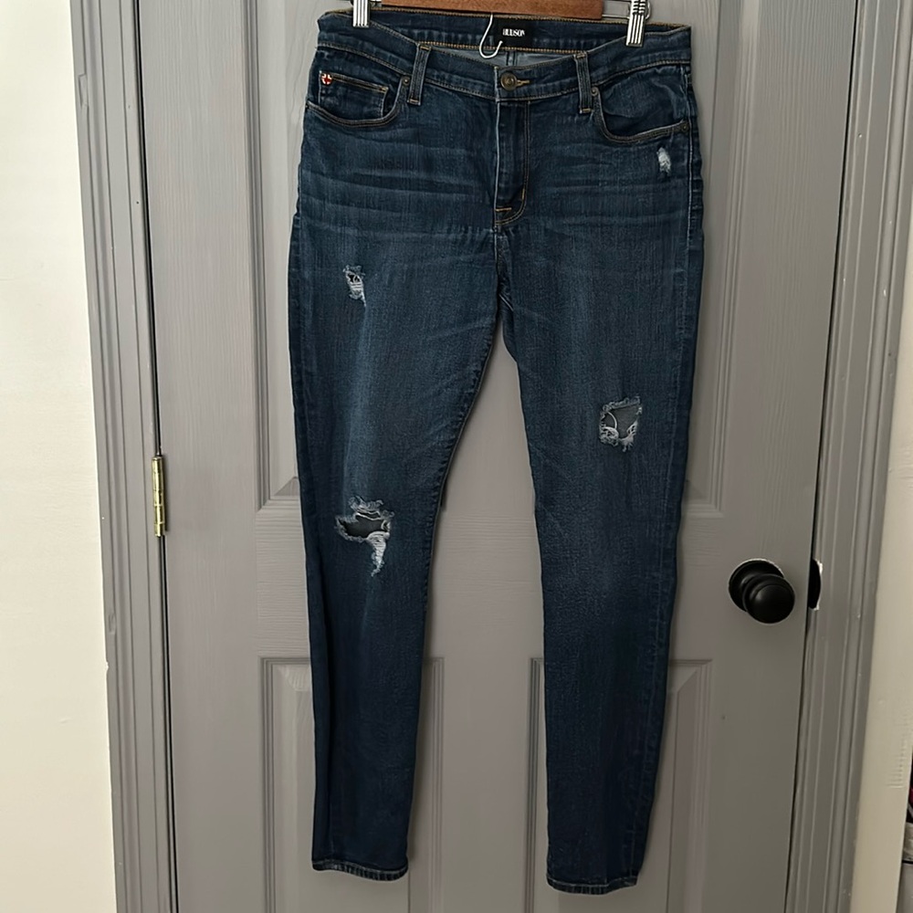 Hudson Krista Super Skinny Distressed Jeans